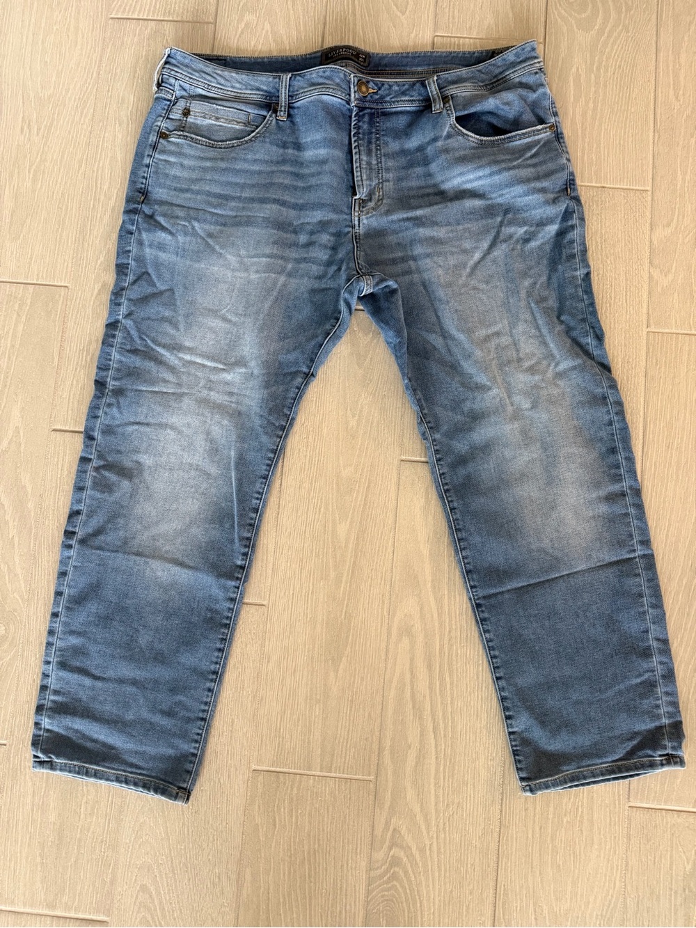 Liverpool Men's Light Blue Straight Jeans